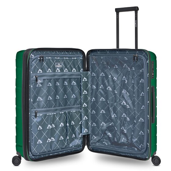 Bergpfeil Travel 4-wiel kofferset, 3-delig, met rekbare vouw