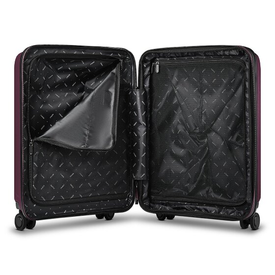 Redolz Essentials 14 kofferset 2 stuks cabine trolley met stretch vouw + beautycase