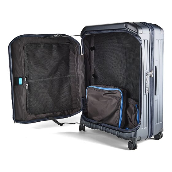 Piquadro PQ-Light 4 wielen Trolley 78 cm met uitbreidingsplooi