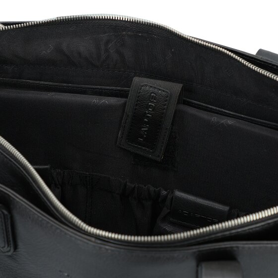 Plevier Power Shopper Tas Leer 41 cm Laptop compartiment