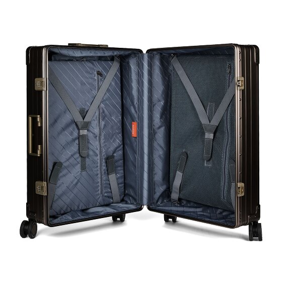Aleon Traveler trolley met 4 wielen, Aluminium, 67 cm