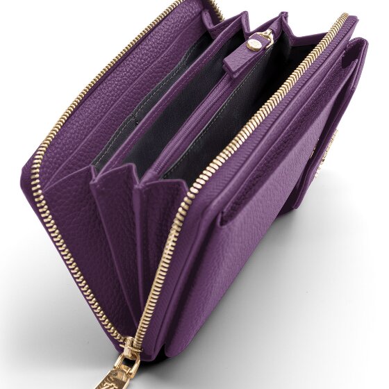 Lazarotti Bologna Leren Zip-Around Portemonnee Mobiel Telefoonhoesje Leer 19 cm