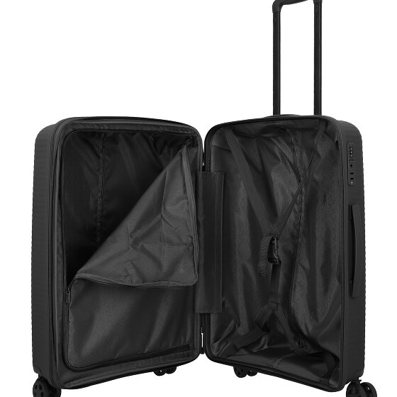 Travelite Air Stripe 4 wielen Kofferset 3-delig met uitbreidingsplooi
