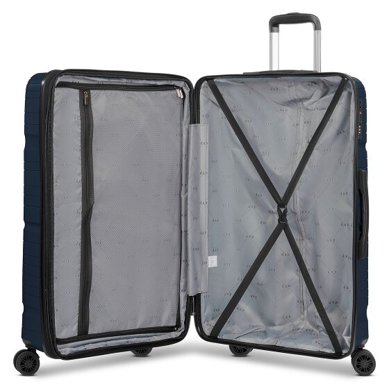 d&n Travel Line 4300-Plus 4 wielen Trolley L 76 cm met uitbreidingsplooi