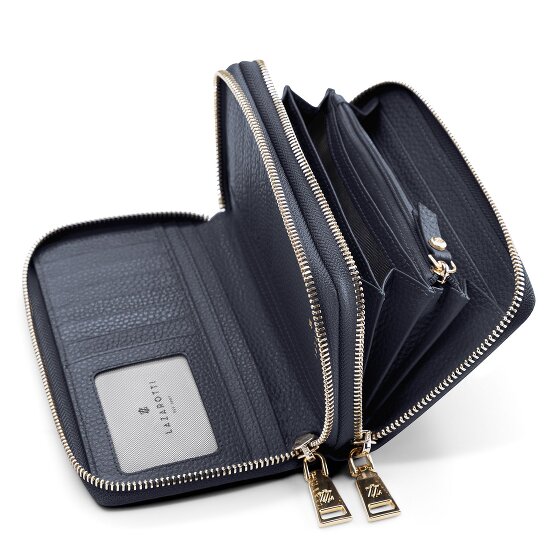 Lazarotti Bologna Leer XL Dubbele Zip-Around Portemonnee RFID Leer 20 cm