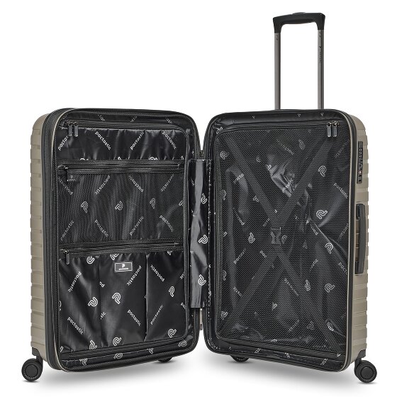 Pactastic Collection 04 THE MEDIUM + 4 wielen Trolley M 66 cm met uitbreidingsplooi