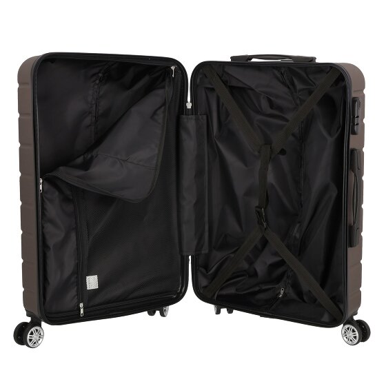 Nowi Bergamo 4 wielen Kofferset 2-delig