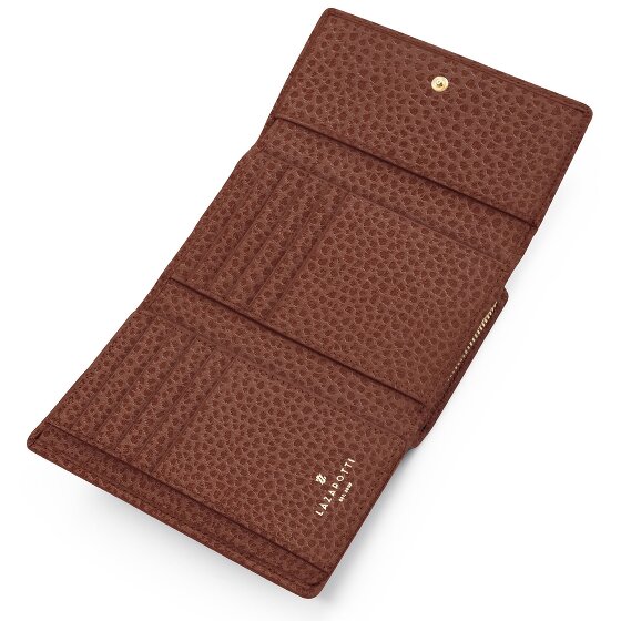 Lazarotti Bologna leer XL portemonnee met ritsvak leer 14 cm
