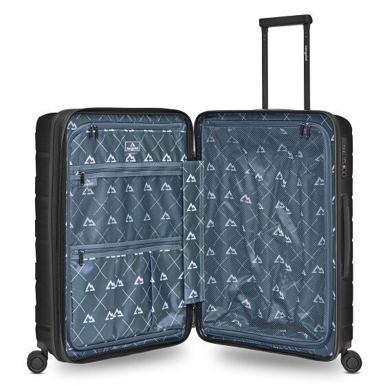 Bergpfeil Travel 4-wiel kofferset, 3-delig, met rekbare vouw