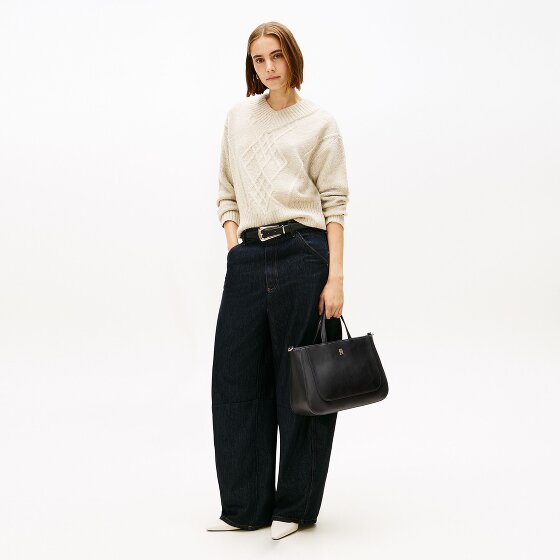 Tommy Hilfiger TH Glam Shopper Tas Leer 32 cm