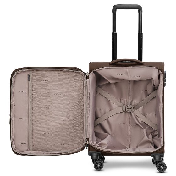 Stratic taska 4-Wiel Cabin Trolley S 55 cm met uittrekbare plooi