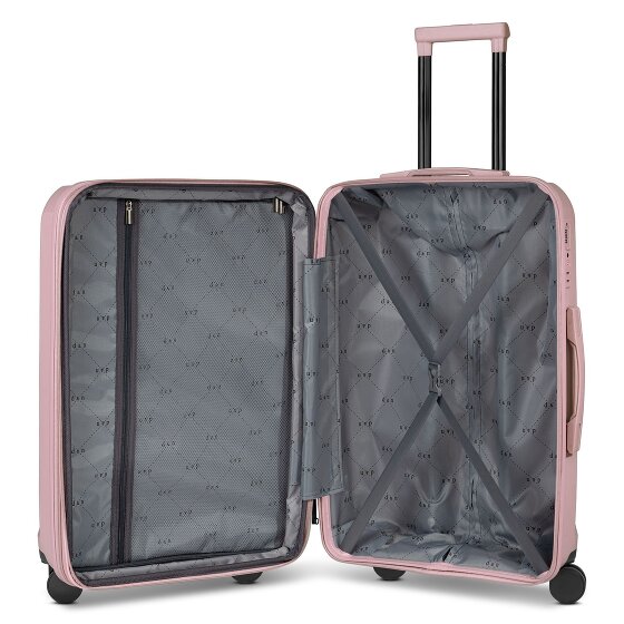 d&n South Dakota 4 wielen Trolley M 66 cm met uitbreidingsplooi