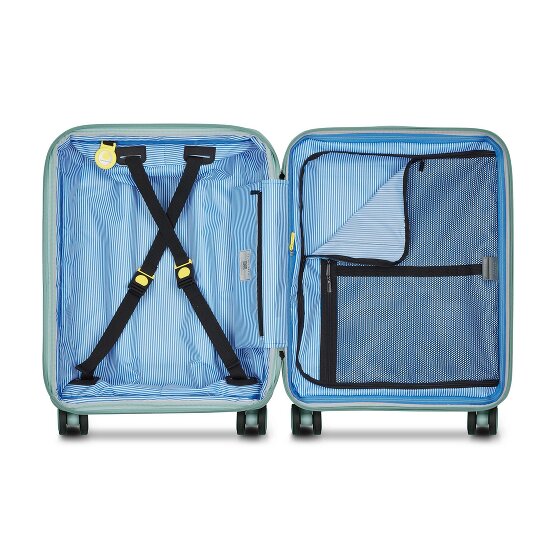 Delsey Paris Lutece 4 wielen Cabinewagen 55 cm met uitbreidingsplooi