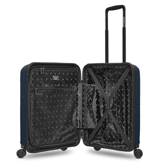 Redolz Essentials 17 4-wiel cabine trolley 55 cm soft-pocket laptop compartiment