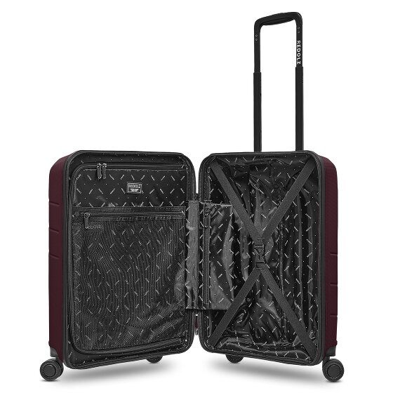 Redolz Essentials 17 4-wiel cabine trolley 55 cm soft-pocket laptop compartiment
