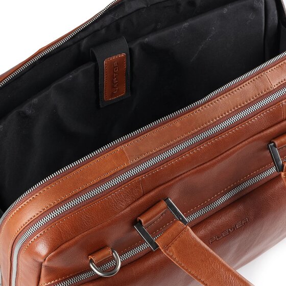 Plevier Vintage Larry Koffer Leer 40 cm Laptop compartiment