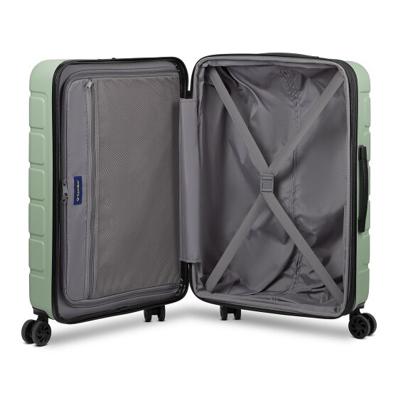 Saxoline Miami 4 wielen Trolley M 65 cm met uitbreidingsplooi