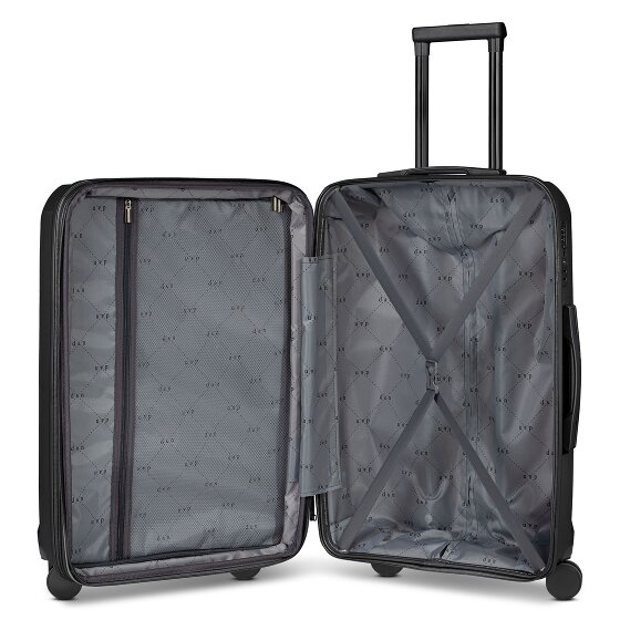 d&n South Dakota 4 wielen Trolley M 66 cm met uitbreidingsplooi