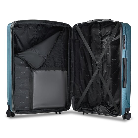 Police New York 4 wielen Trolley L 72 cm met uitbreidingsplooi