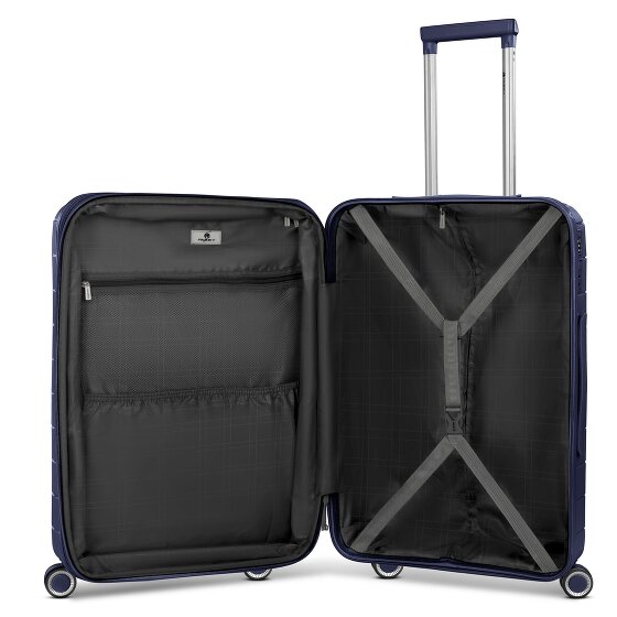 Franky London 4 wielen Trolley M 65 cm met uitbreidingsplooi
