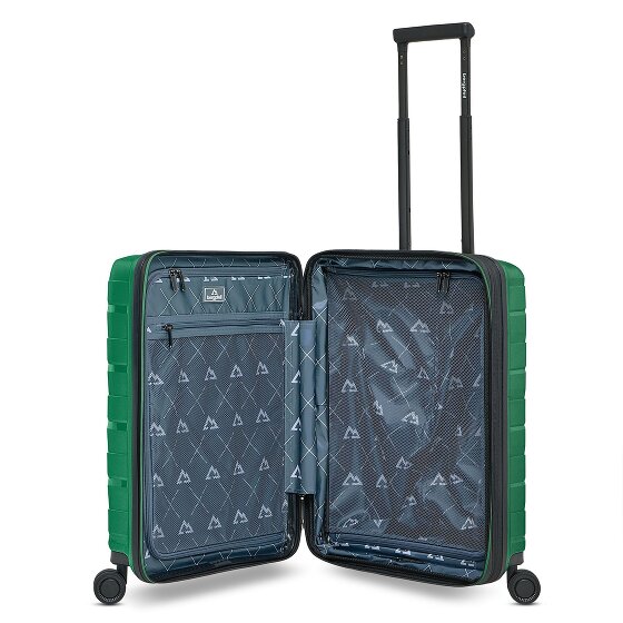 Bergpfeil Travel 4 wielen Cabinewagen 55 cm Laptop compartiment met uitbreidingsplooi
