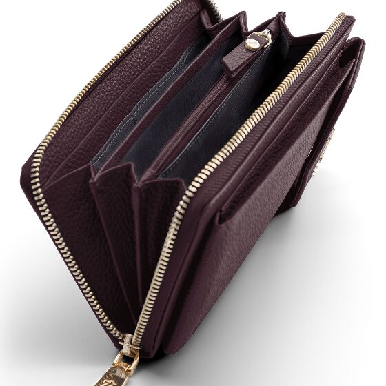 Lazarotti Bologna Leren Zip-Around Portemonnee Mobiel Telefoonhoesje Leer 19 cm