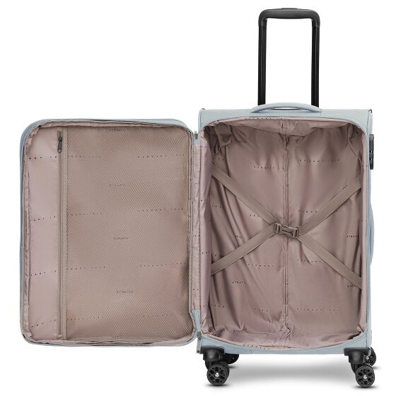 Stratic taska 4-wiel trolley M 65 cm met uitvouwbare plooi