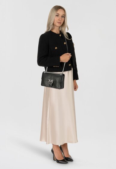 PINKO Love One Schoudertas Leer 26 cm