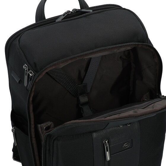 Piquadro Korte reisrugzak leer 43 cm laptopvak
