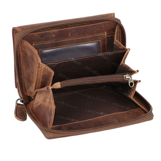 Greenburry Vintage Portemonnee RFID Leer 14 cm