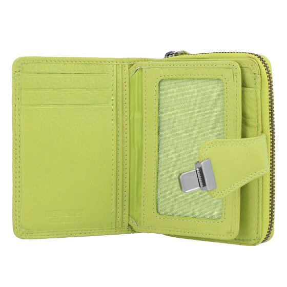 Greenburry Sponsachtig portefeuille leer 9 cm