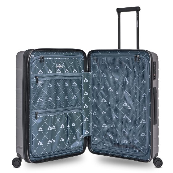 Bergpfeil Travel 4-wiel kofferset, 3-delig, met rekbare vouw