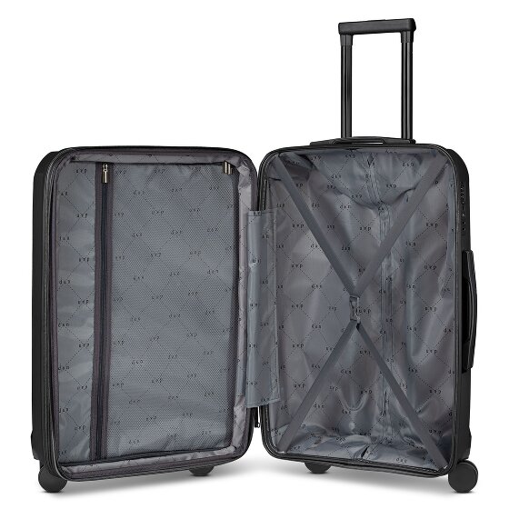 d&n South Dakota 4 wielen Kofferset 3-delig met uitbreidingsplooi