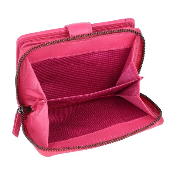 Greenburry Sponsachtig portefeuille leer 9 cm