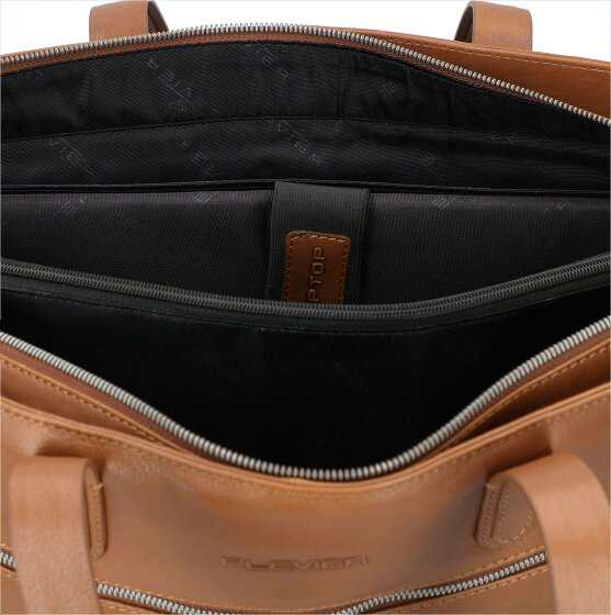 Plevier Power Shopper Tas Leer 43.5 cm Laptop compartiment
