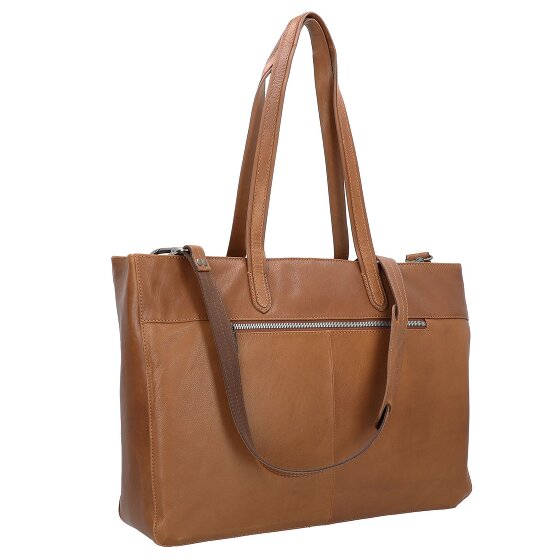 Plevier Power Shopper Tas Leer 43.5 cm Laptop compartiment