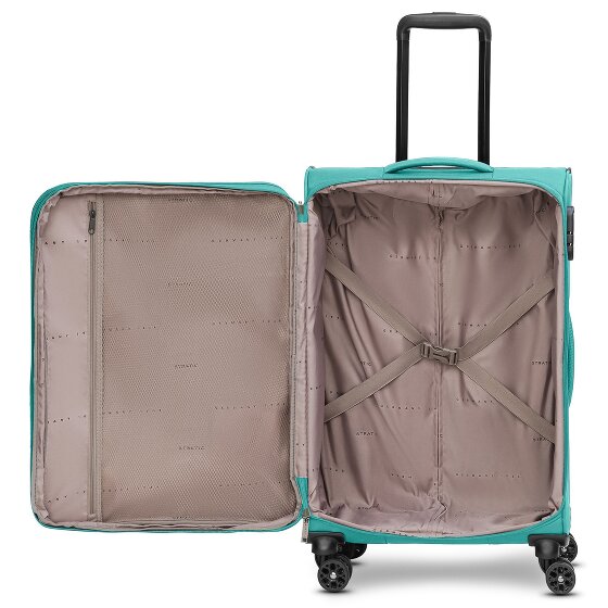 Stratic taska 4-wiel trolley M 65 cm met uitvouwbare plooi