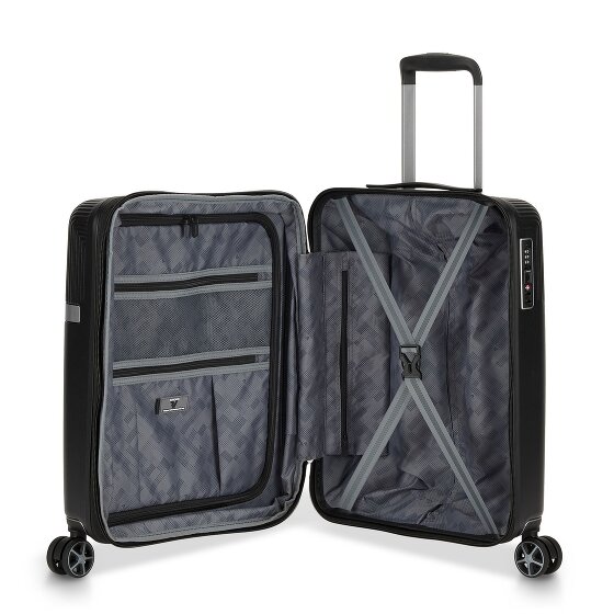 Roncato Airglam 2.0 4 wielen Cabinewagen 55 cm met uitbreidingsplooi