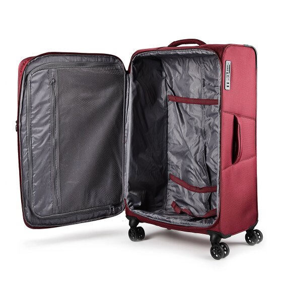 d&n Travel Line 9804 4 wielen Trolley L 78 cm met uitbreidingsplooi