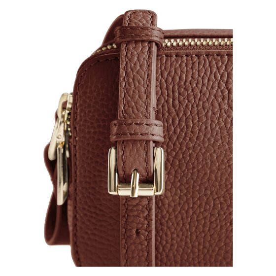 Lazarotti Bologna Leren Schoudertas Camera-Tas Leer Dubbele Ritssluiting 18 cm