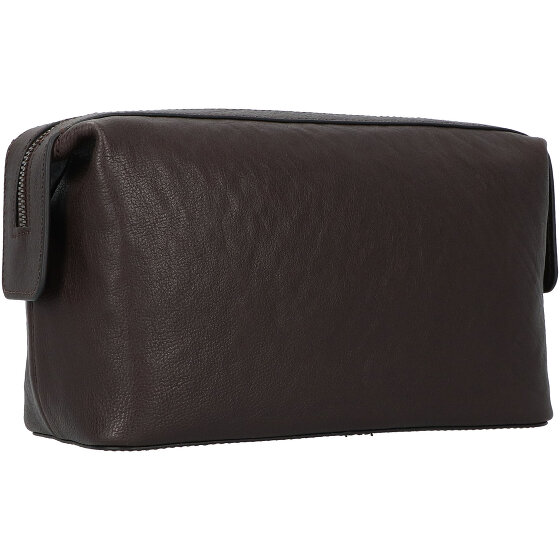 Piquadro Black Square Toilettas Leer 23 cm