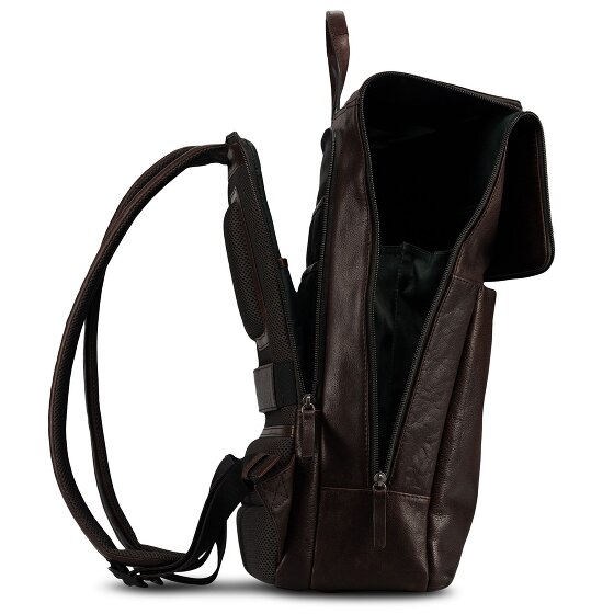 Jost Glasgow Dagrugzak RFID-bescherming Leder 42 cm Laptopvak