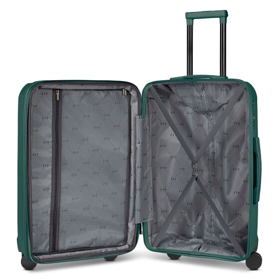 d&n South Dakota 4 wielen Trolley M 66 cm met uitbreidingsplooi