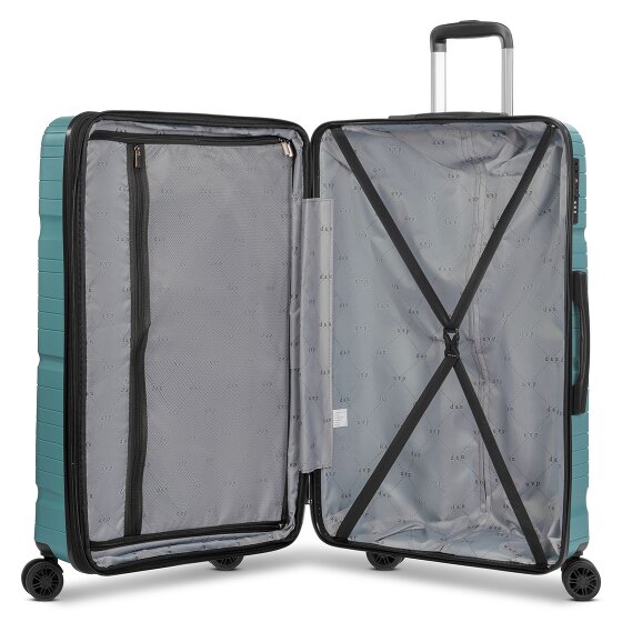 d&n Travel Line 4300-Plus 4 wielen Trolley L 76 cm met uitbreidingsplooi