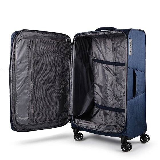 d&n Travel Line 9804 4 wielen Trolley L 78 cm met uitbreidingsplooi
