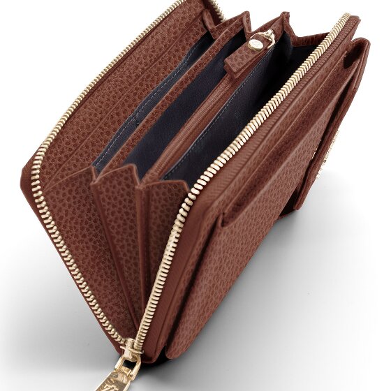 Lazarotti Bologna Leren Zip-Around Portemonnee Mobiel Telefoonhoesje Leer 19 cm