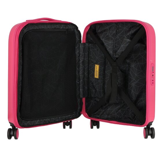 Mandarina Duck Logoduck + Metal 4 wielen Trolley S 55 cm met uitbreidingsplooi