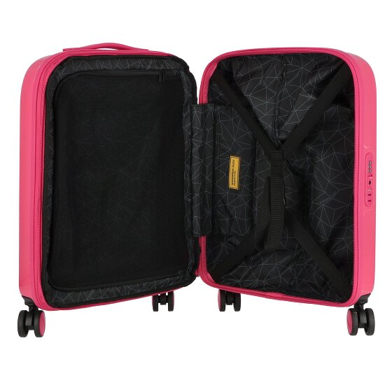 Mandarina Duck Logoduck + Metal 4 wielen Trolley S 55 cm met uitbreidingsplooi