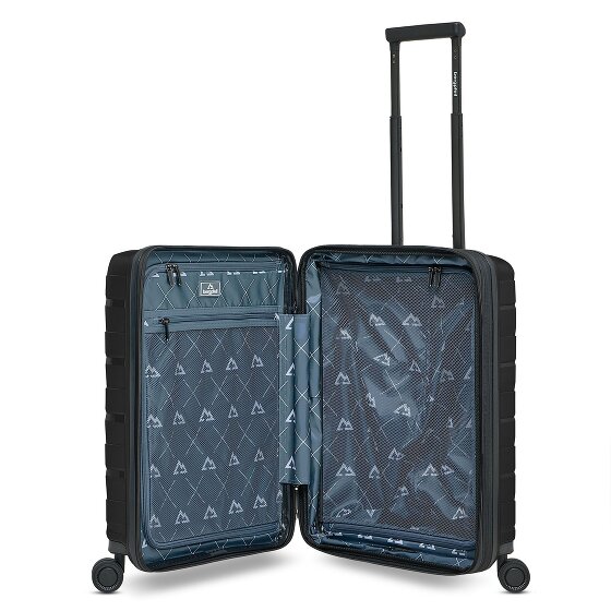 Bergpfeil Travel 4 wielen Cabinewagen 55 cm Laptop compartiment met uitbreidingsplooi
