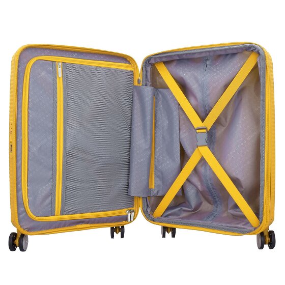 American Tourister Soundbox 4 wielen Cabinewagen 55 cm met uitbreidingsplooi